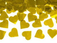 Goldene Herzchen Konfetti Kanone 60cm