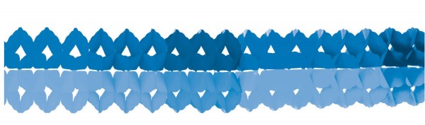 2 Shiny Blue Papiergirlanden 2m