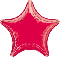 Sparkling Star Ballon rot