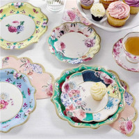 20 Vintage Romantic Flower Servietten 33cm