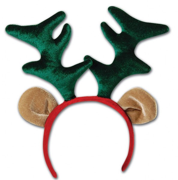 Weihnachtlicher Haarreif Mit Rentier-Hörnern und -Ohren