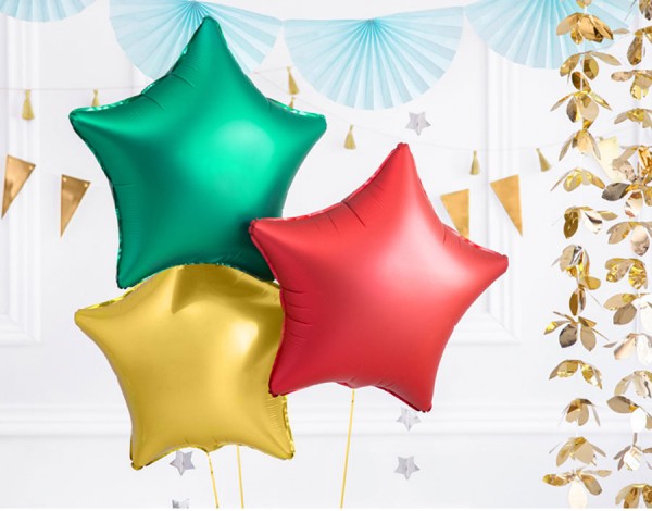 Folienballon red Star matt 48cm 2