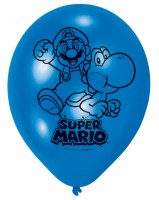 6er Set Super Mario Luftballons 23cm