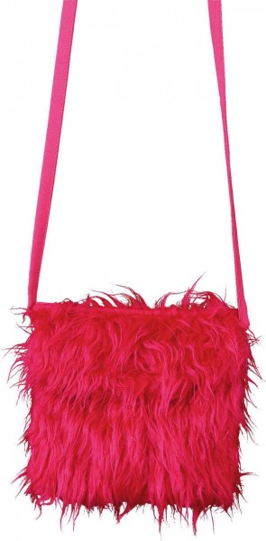 Pinke Plüschtasche