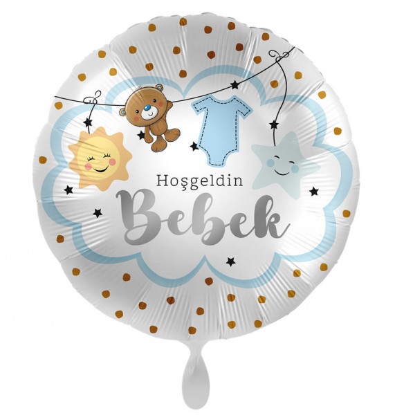 Welcome Baby Boy Folienballon TR 43cm