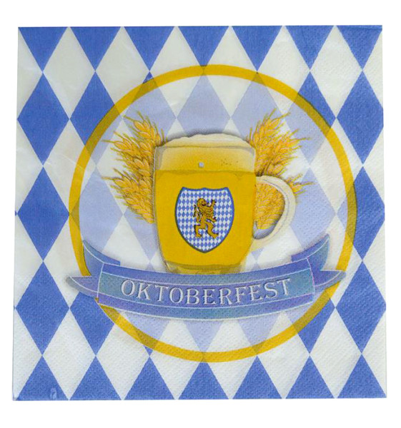16 Bayrische Oktoberfest Servietten