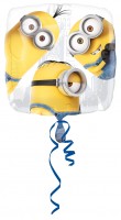 Eckiger Folienballon Minion Trio