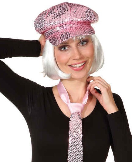 Discofever Paillettenmütze In Rosa