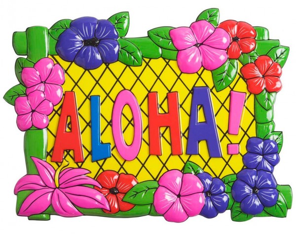 Hawaii Schild Aufsteller
