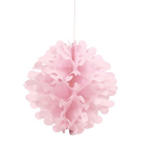 Vorschau: Deko Fluffy Wabenball Rosa30cm
