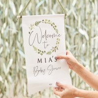 Vorschau: DIY Botanical Babyparty Welcome Schild