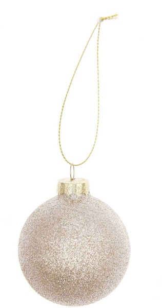 Goldene Glaskugel Miss Sparkle 6cm