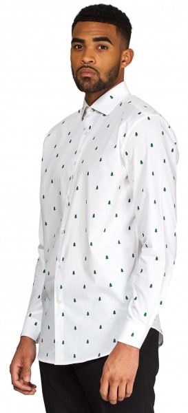 OppoSuits Hemd Christmas Trees für Herren