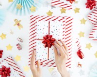 Vorschau: Geschenkpapier Candy rot-weiß 70 x 200cm