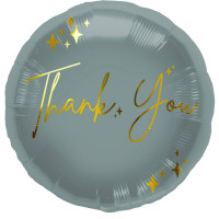 Vorschau: Eleganter Thank you Folienballon 45cm