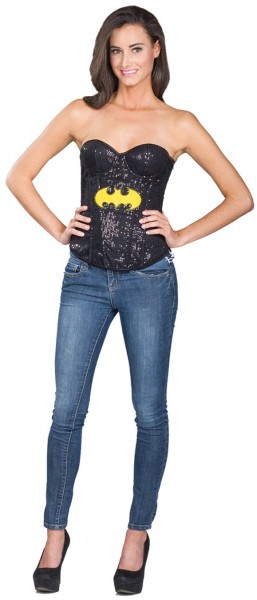 Schwarze Batgirl Damen Corsage