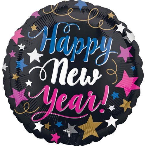Happy Stars Silvester Ballon 43cm