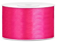 25m Satin Geschenkband in dunklem Pink