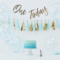 Hooray One Today Partyset blau 8-teilig