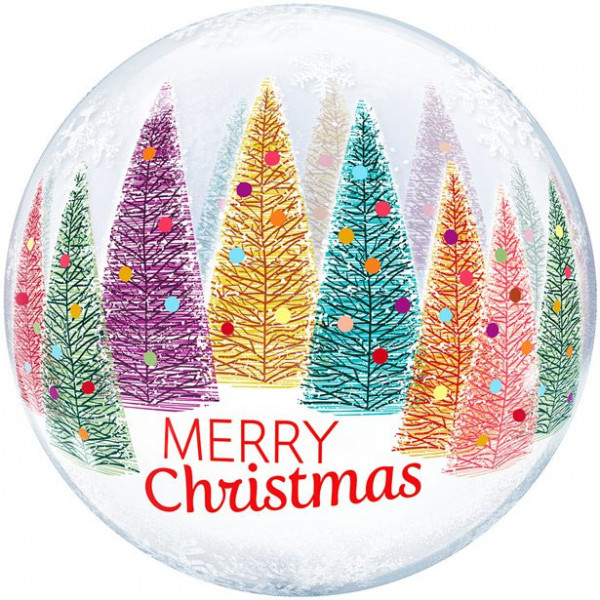 Tannenbaum Bubble Ballon 55cm