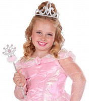 Silberne Glitzer Tiara
