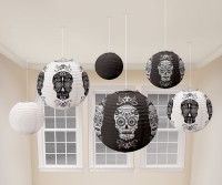 6 Dia de los Muertos Lampions