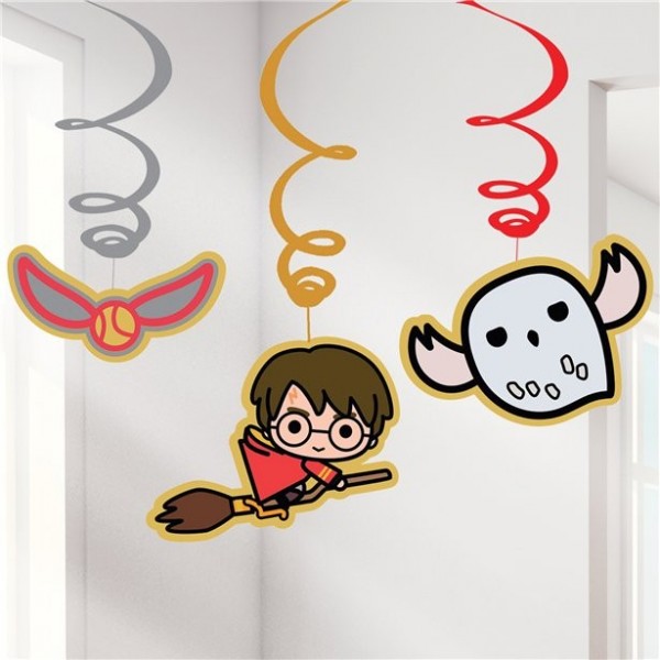 6 Harry Potter Cartoon Spiralhänger