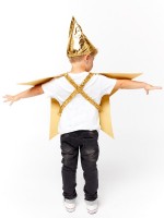 Vorschau: Golden Star Sternen Kostüm für Kinder
