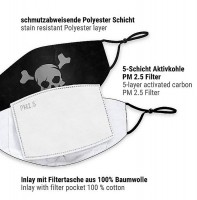 Vorschau: Mund Nasen Maske Pirat für Erwachsene