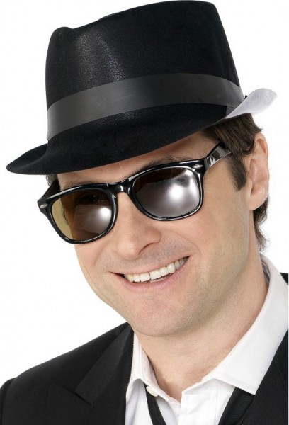 Rock & Roll Fedora Hut Schwarz