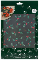 Vorschau: Holly Ilex Eco Geschenkpapier Set