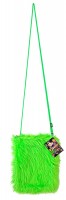 Grüne Plüsch Handtasche