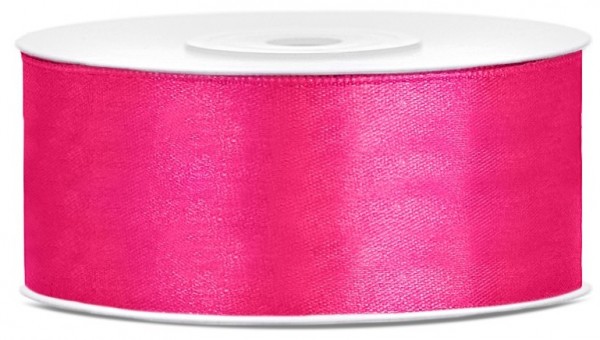 25m Satin Geschenkband dunkelpink 25mm breit