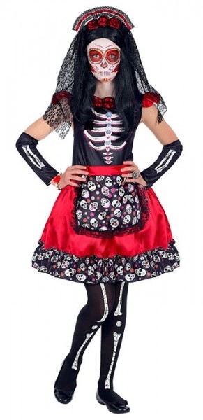 Day of the Dead Mia Kostüm für Mädchen