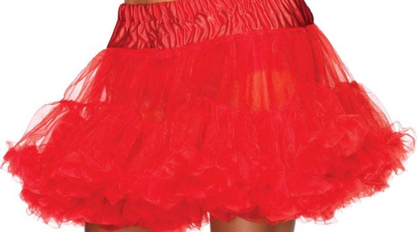 Röd underkjol plus size