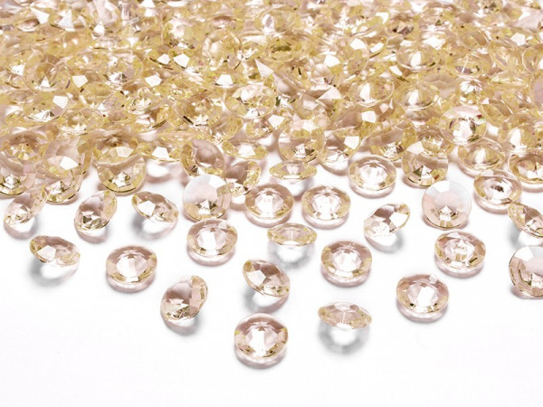 100 Streudeko Diamanten orange 1,2cm