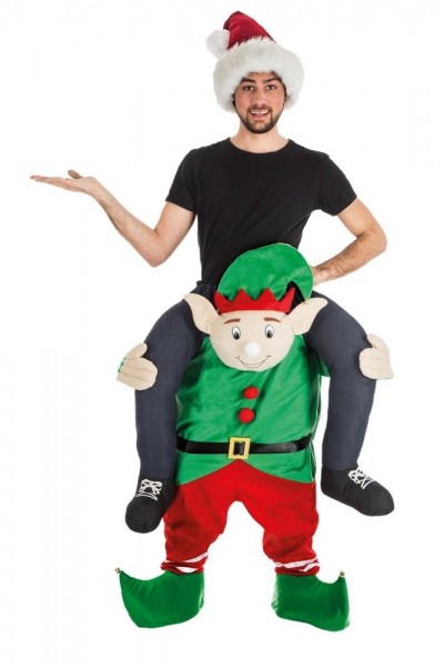 Wigbert Weihnachtswichtel Huckepack Kostüm