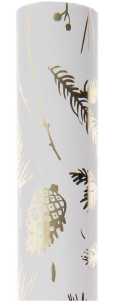 Weißes FSC Geschenkpapier Winterwald 2