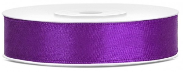 25m Satin Geschenkband lila 12mm breit