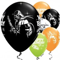 25 Qualatex Star Wars Happy Birthday Latexballons 28cm