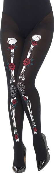 Dia De Los Muertos Strumpfhose für Damen