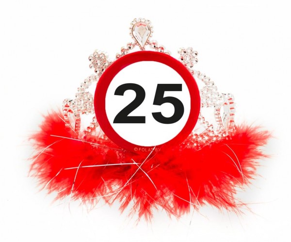 Verkehrsschild 25 Geburtstagskrone