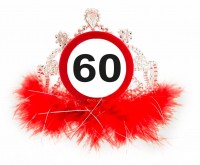 Verkehrsschild 60 Geburtstagskrone