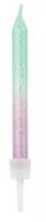 Vorschau: 20 Mermaid Princess Tortenkerzen 6cm