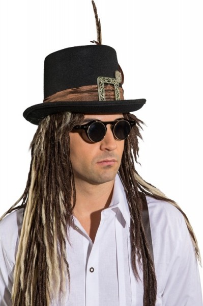 Aufklappbare Retro Steampunk Sonnenbrille