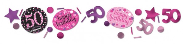 Pink 50th Birthday Streudeko 34g