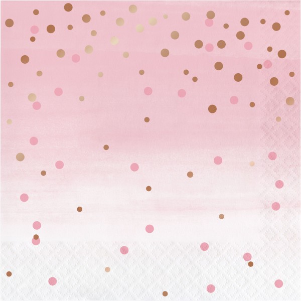 16 Rosy Blossom Servietten 33cm