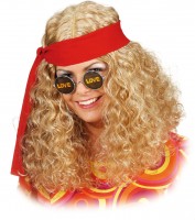 Blonde Hippieperücke Mit Band Für Damen