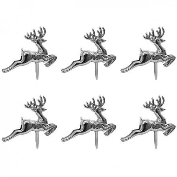 6 Rentier Tortendeko Stecker