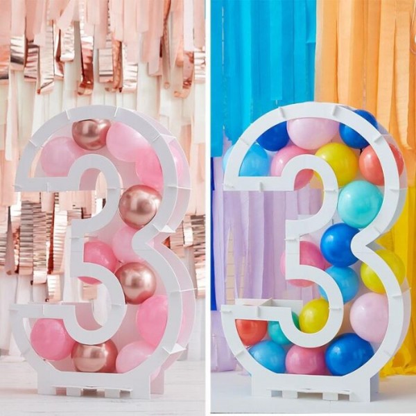 Befüllbarer Zahl 3 Ballonstand 2